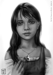 Lyse darkwing contest winner girl portrait fantasy illustration